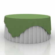 Round Table with 60 Inch Cloth & Color Overlay